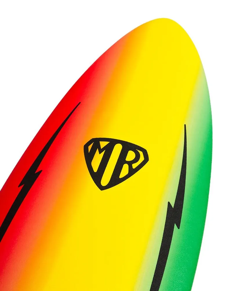Ocean and Earth MR Spray Ezi-Rider Twin Fin Surfboard 7ft 60L Rasta-4